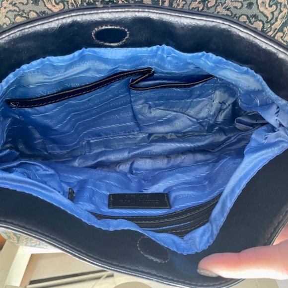 Black small leather handbag - Picture 2 of 3